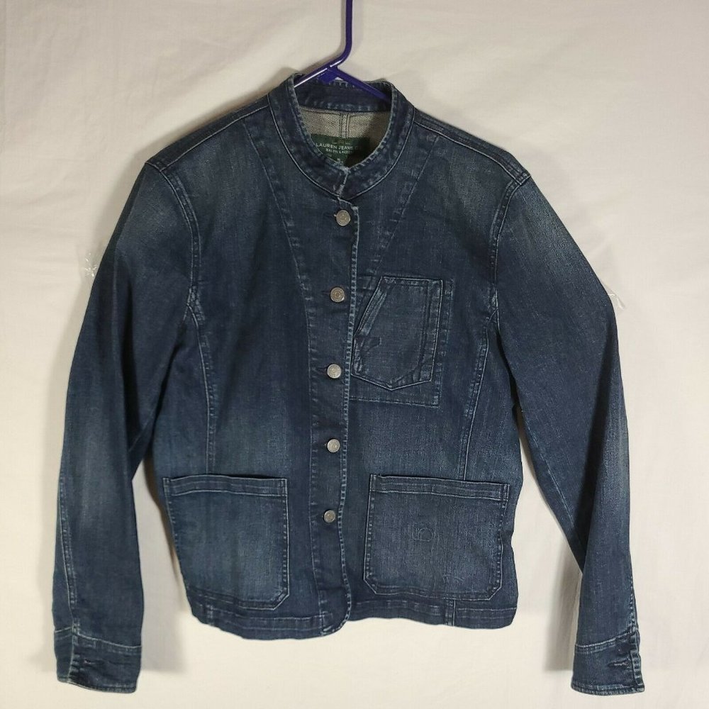 RALPH LAUREN Jeans Co. Blue Denim Jean Jacket Womens XL